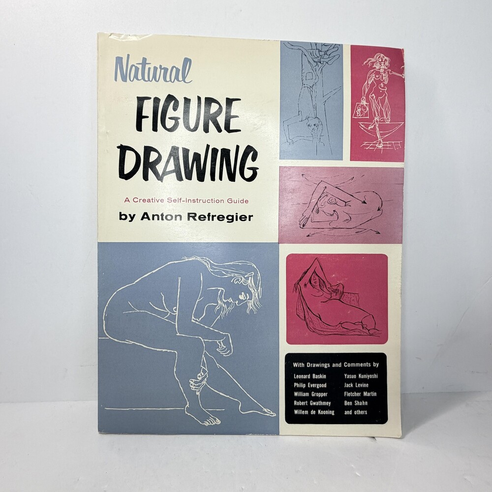 Vintage Natural Figure Drawing Anton Refregier Tudor Art Book Softcover 1960